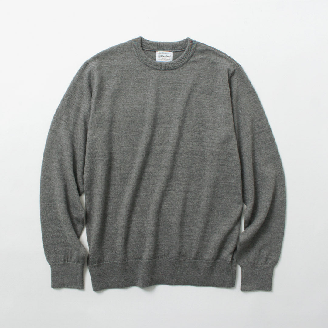 YONETOMI NEW BASIC / American Wool & Cotton Knit Pullover