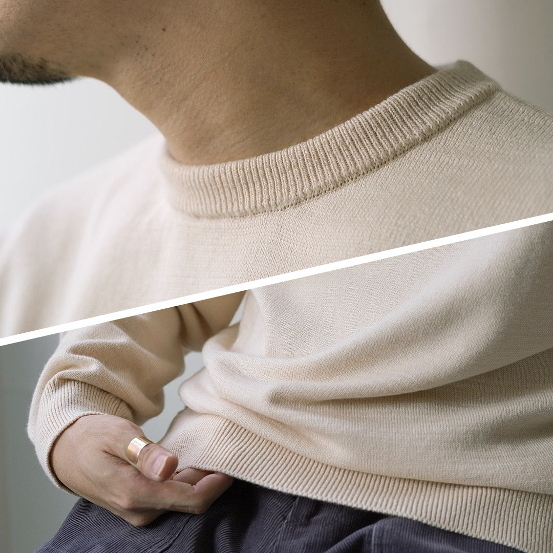 YONETOMI NEW BASIC / American Wool & Cotton Knit Pullover