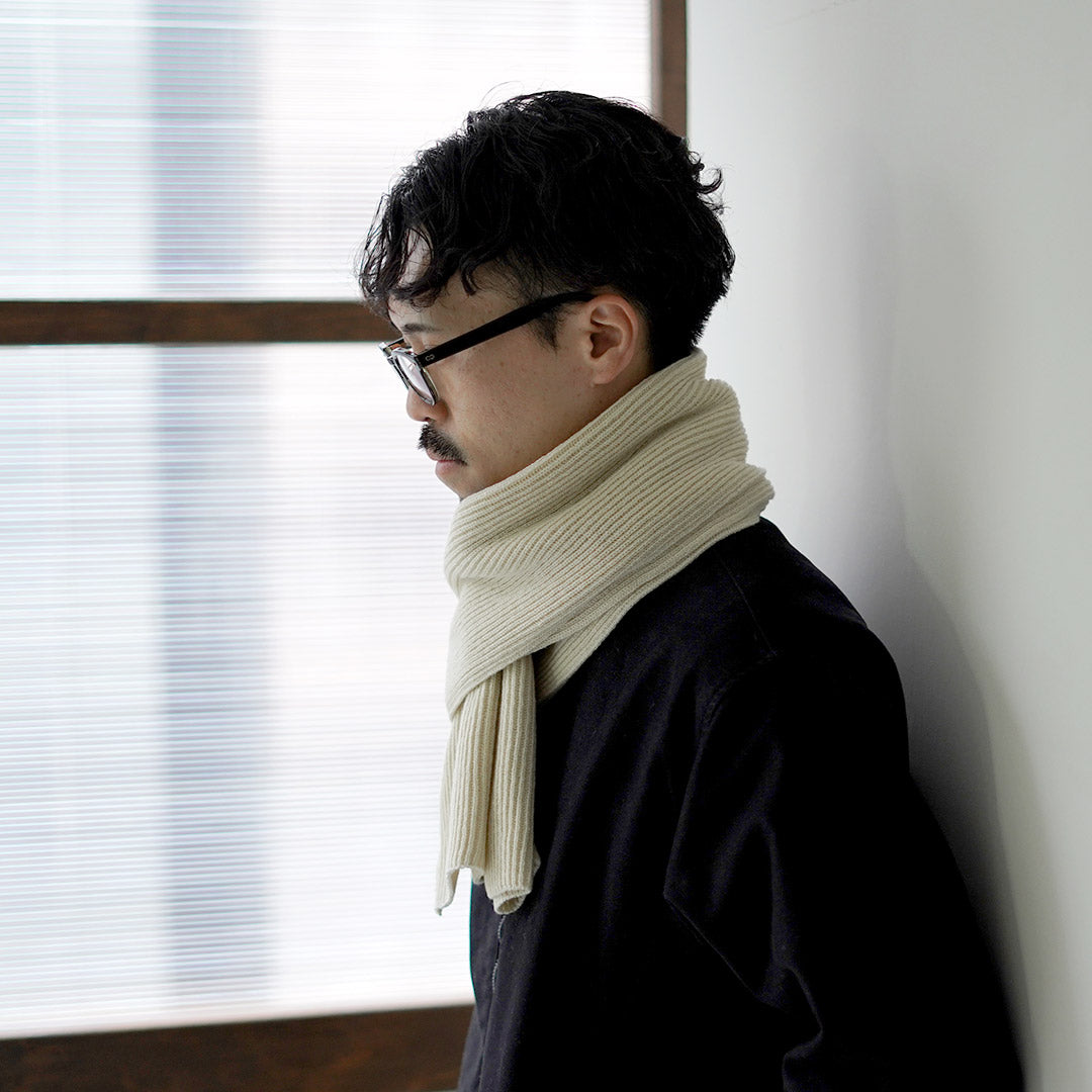 YONETOMI NEW BASIC / Rigid Cashmere Scarf