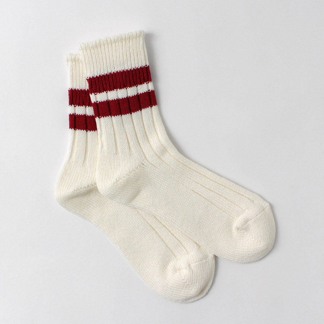 CALCETINES DE CALIDAD DECKA / Calcetines de línea acanalada de algodón orgánico x papel japonés