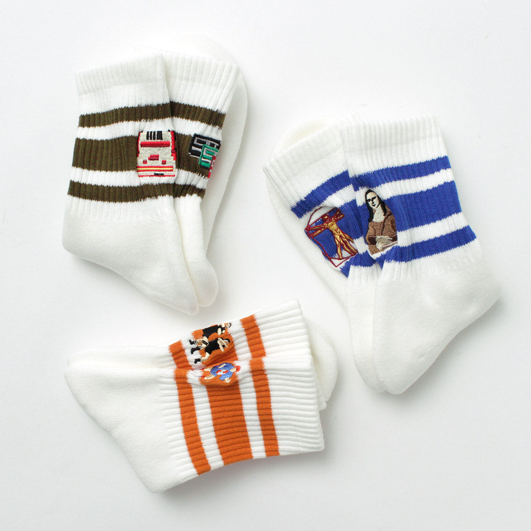 DECKA QUALITY SOCKS / 자수 스케이터 양말