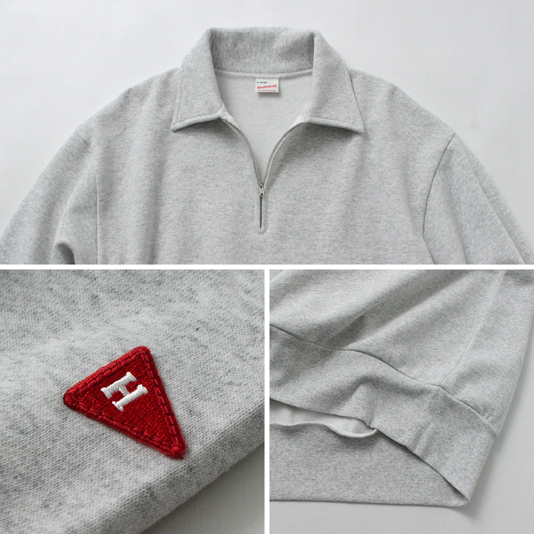 HEALTHKNIT / 彩色半拉链经典卫衣