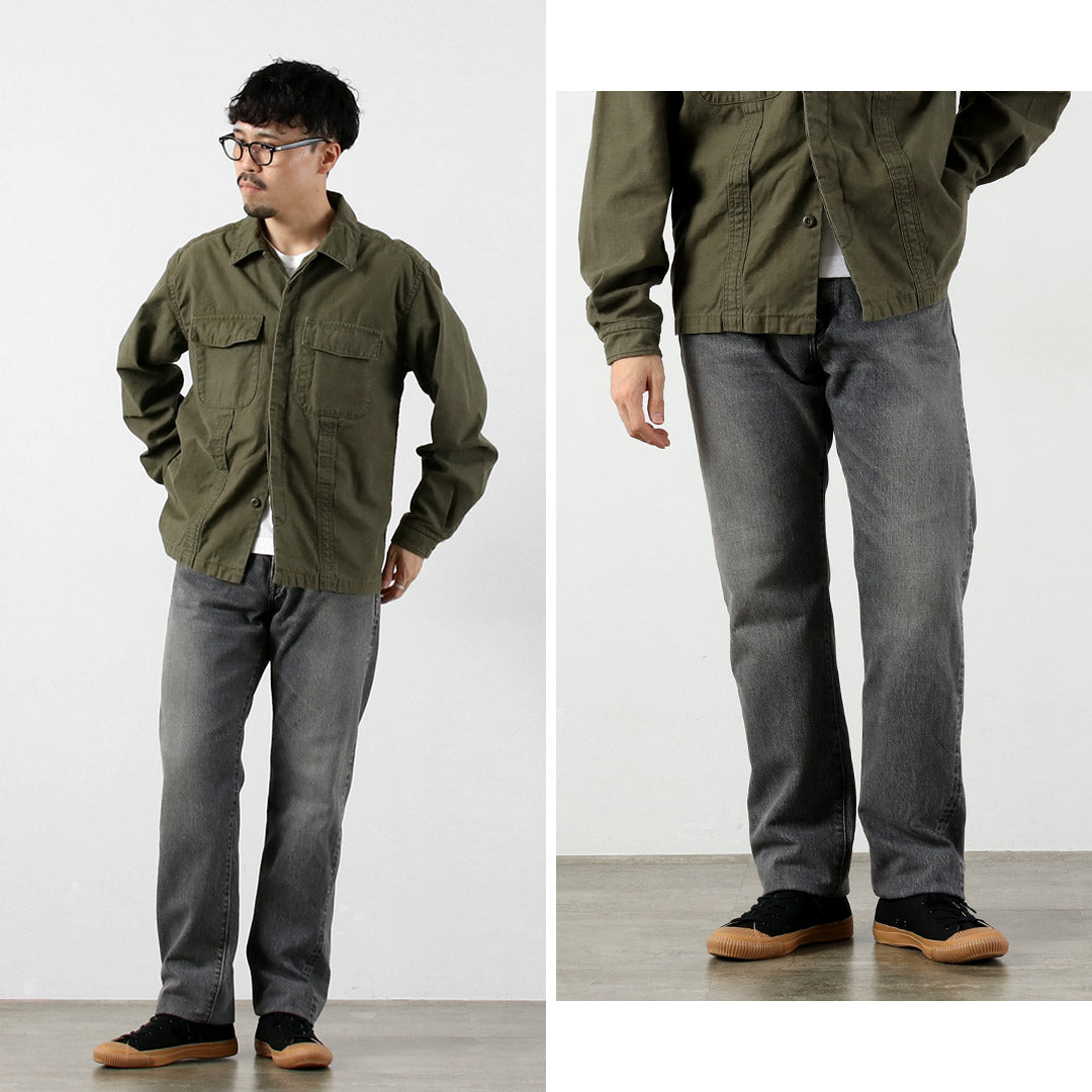 FOB FACTORY / F153 镶边牛仔锥形 5P 裤 – 二手