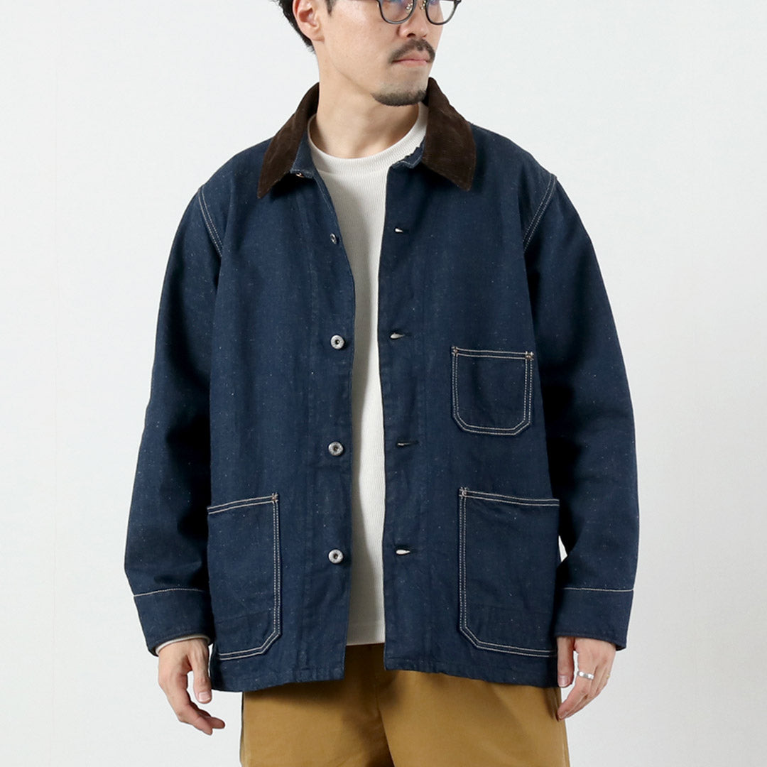 FOB FACTORY / F2456 Denim Chore Jacket with Blanket Liner