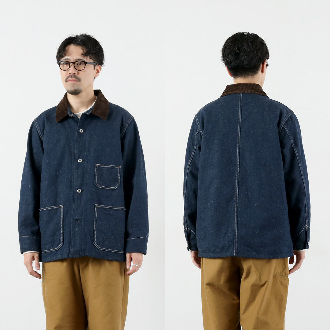 FOB FACTORY / F2456 Denim Chore Jacket with Blanket Liner