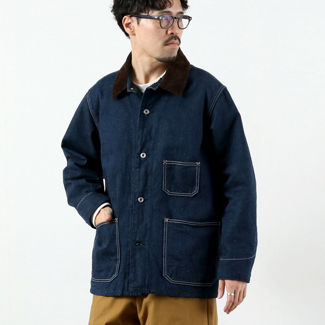 FOB FACTORY / F2456 Denim Chore Jacket with Blanket Liner