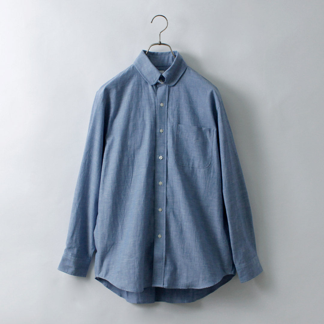 D.C.WHITE / Camisa de vestir con cuello americano
