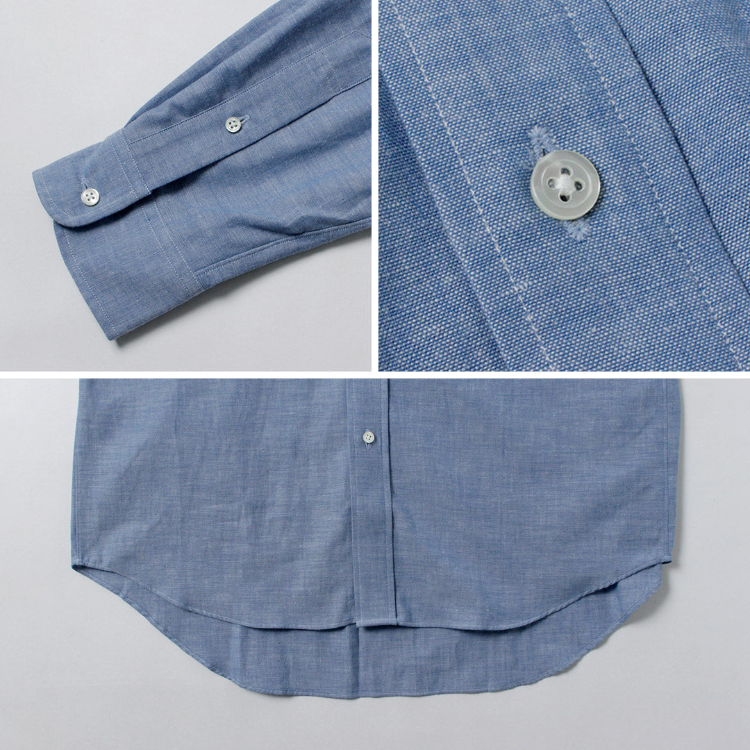 D.C.WHITE / Camisa de vestir con cuello americano