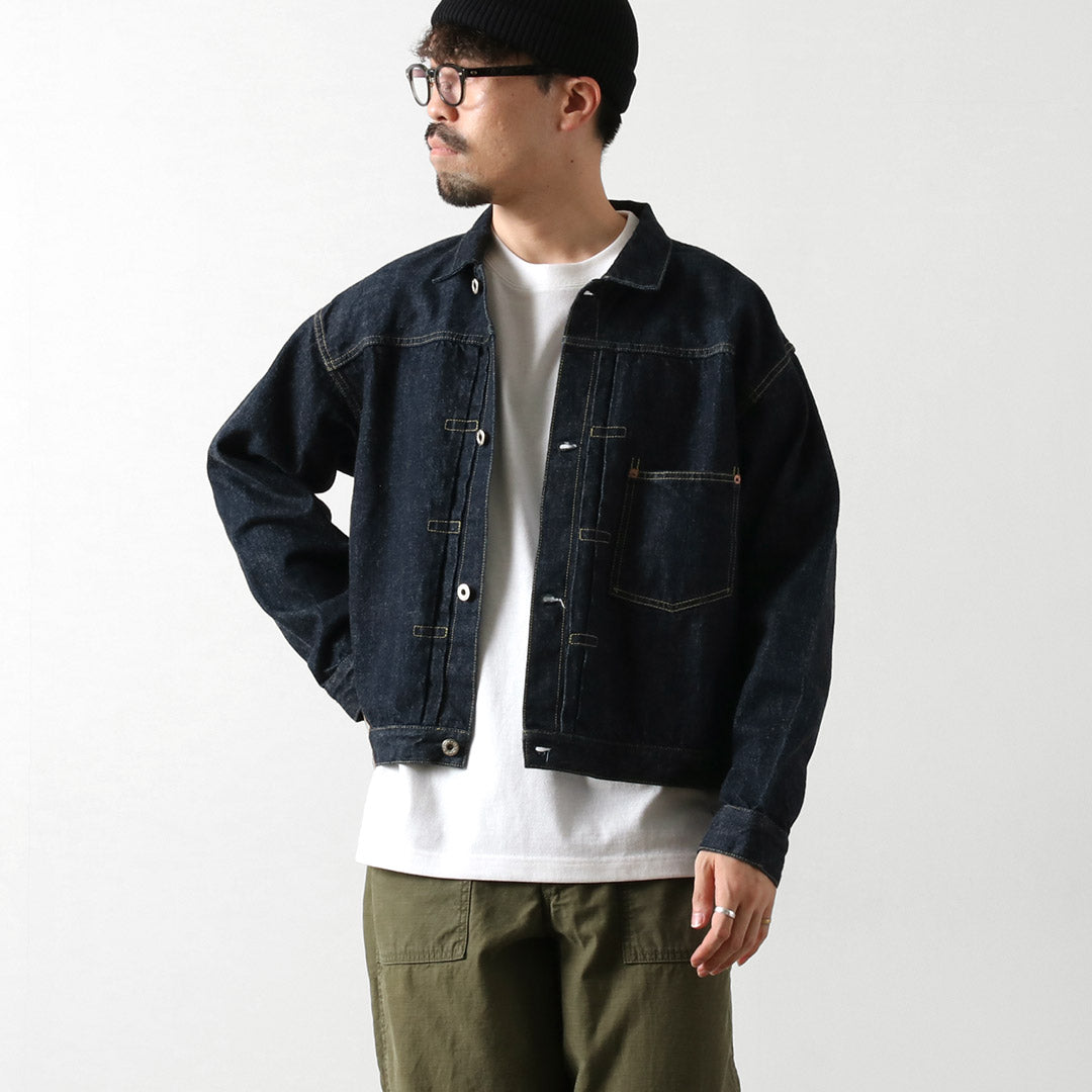 REMI RELIEF / Chaqueta vaquera de un lavado modelo WWII de mezclilla de 12 oz