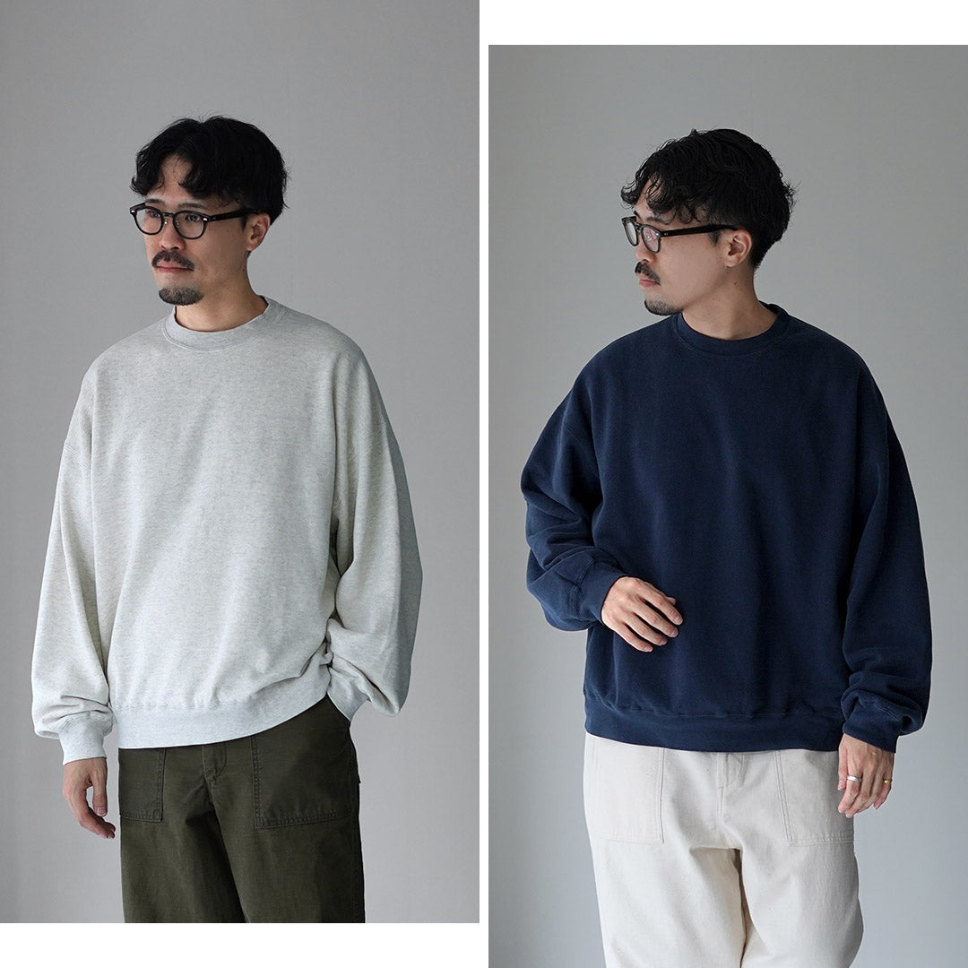 REMI RELIEF / Sudadera con cuello redondo de rizo francés procesada SP