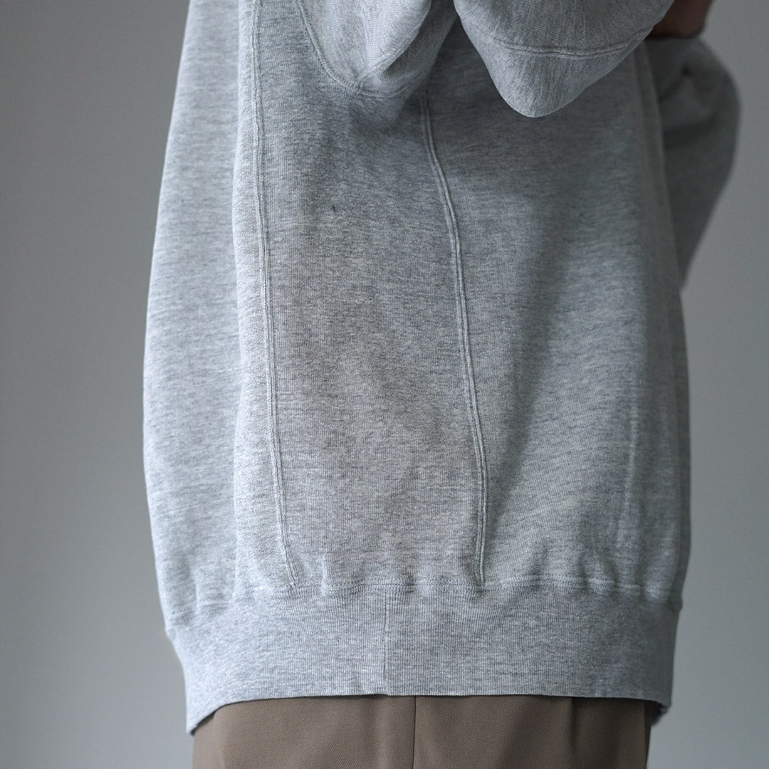 REMI RELIEF / Sudadera con cuello redondo de rizo francés procesada SP