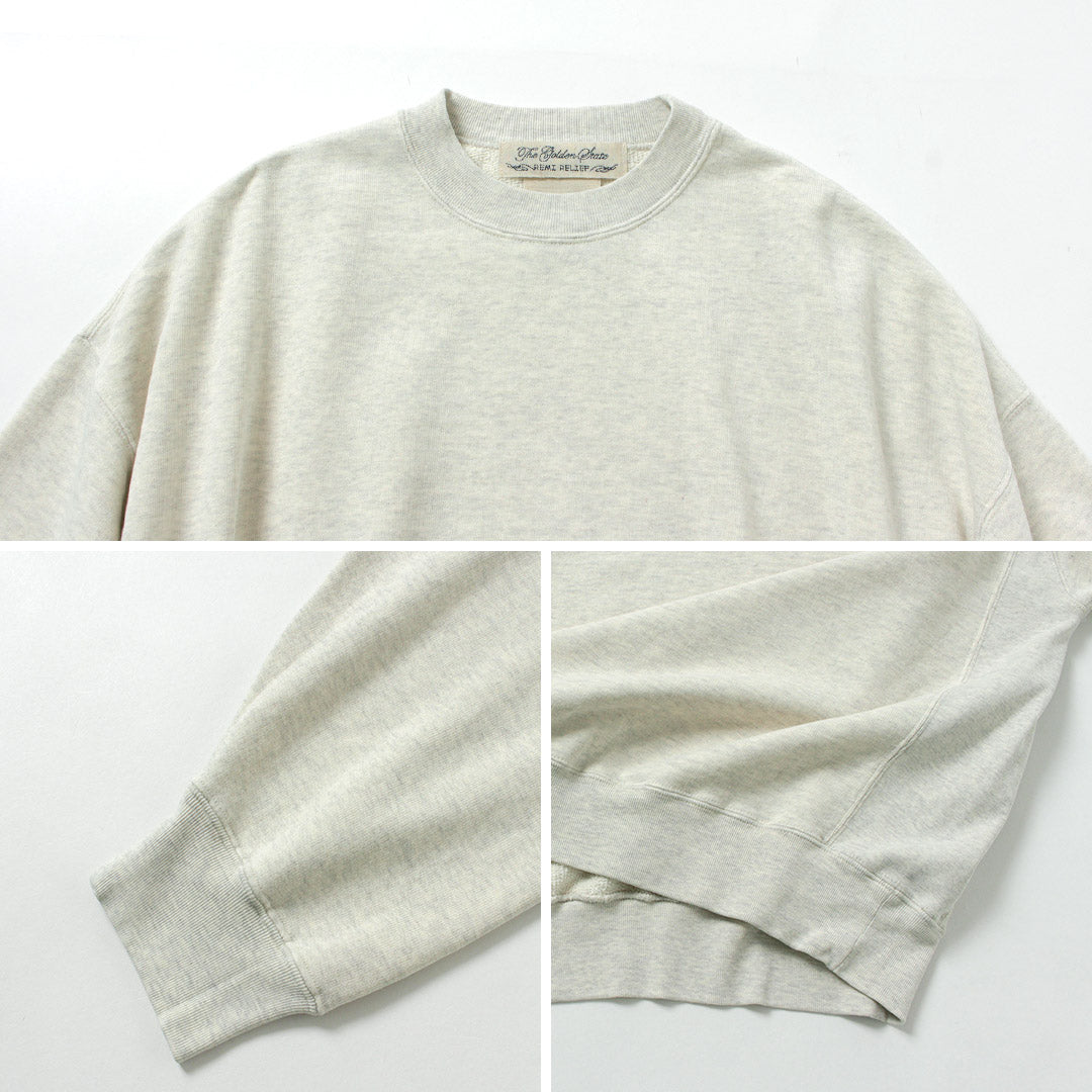 REMI RELIEF / Sudadera con cuello redondo de rizo francés procesada SP