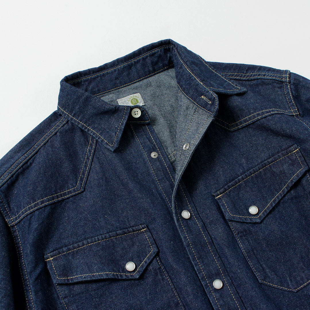 GOHEMP / Camisa vaquera vaquera de 7,5 oz