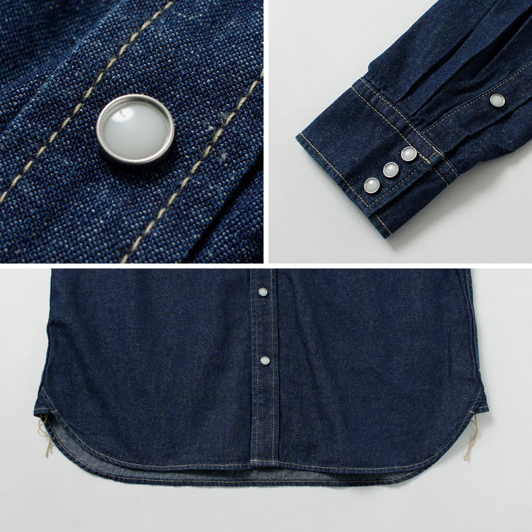 GOHEMP / Camisa vaquera vaquera de 7,5 oz