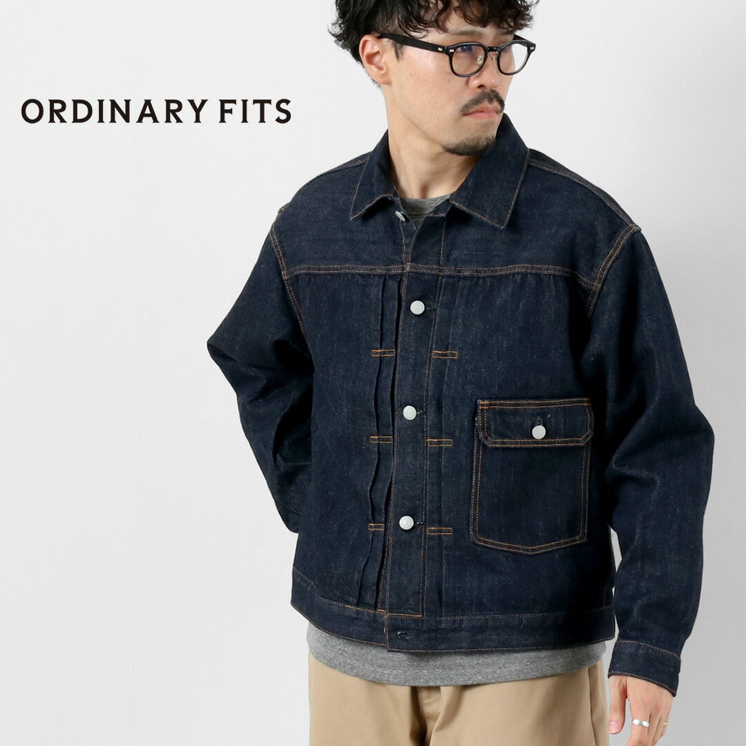 COUPES ORDINAIRES / Veste en jean 1er type un délavé