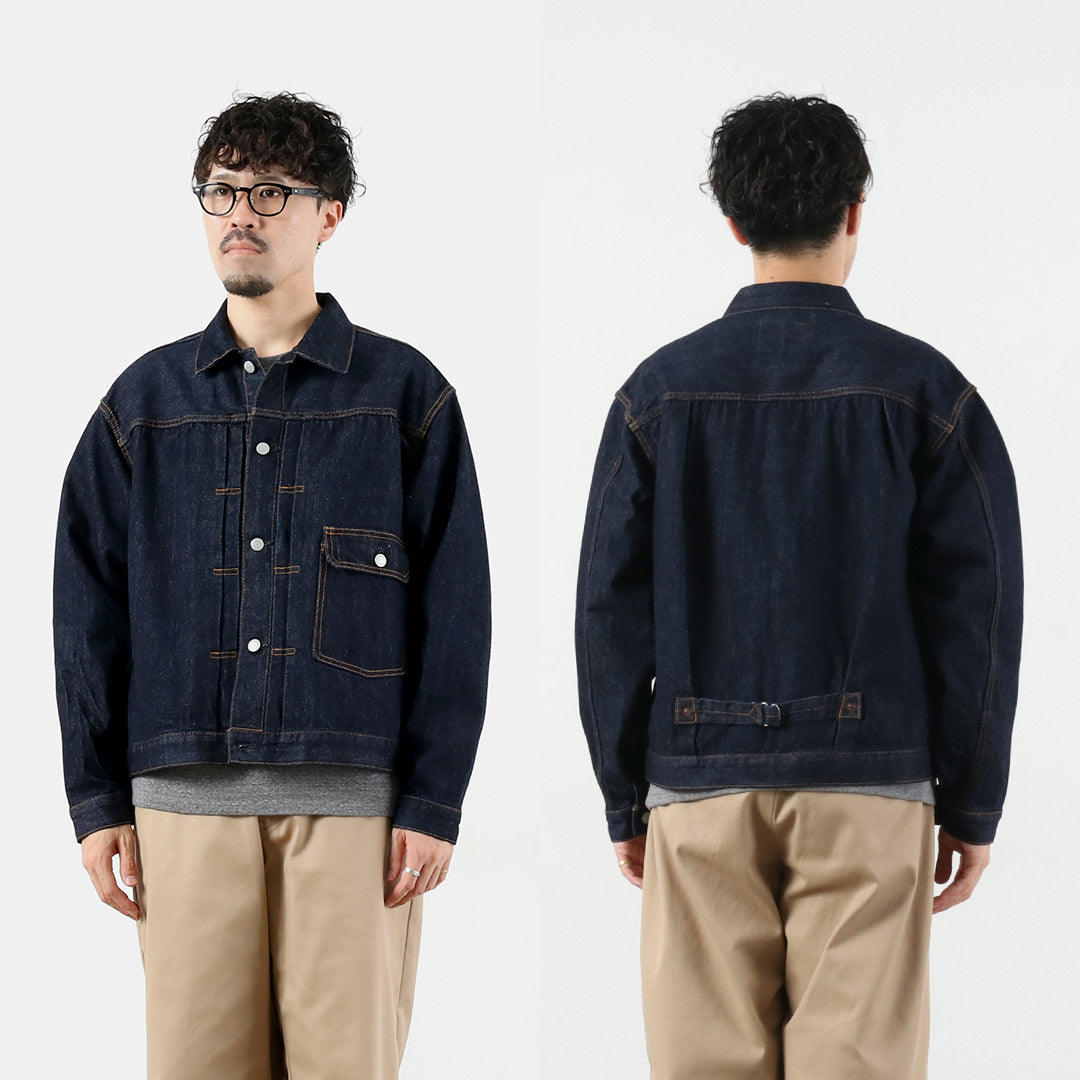 COUPES ORDINAIRES / Veste en jean 1er type un délavé