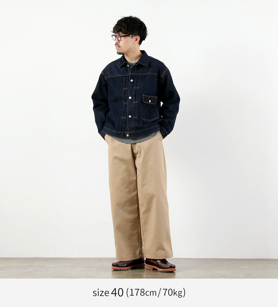 COUPES ORDINAIRES / Veste en jean 1er type un délavé