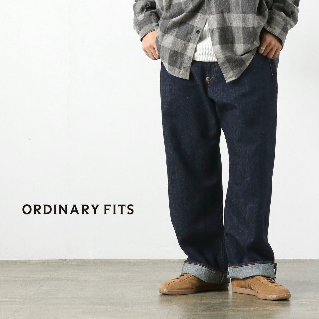 ORDINARY FITS / 와이드 데님 팬츠 원워시