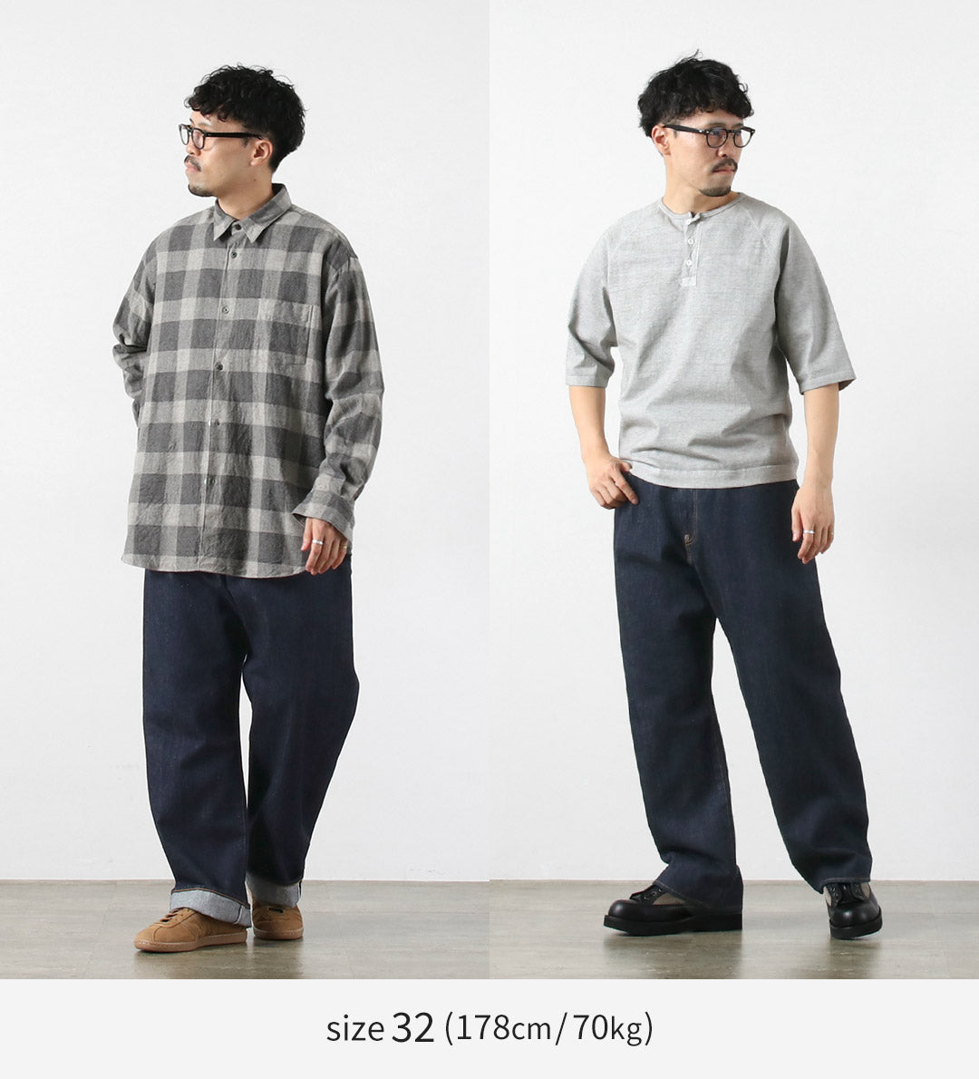 ORDINARY FITS / 와이드 데님 팬츠 원워시