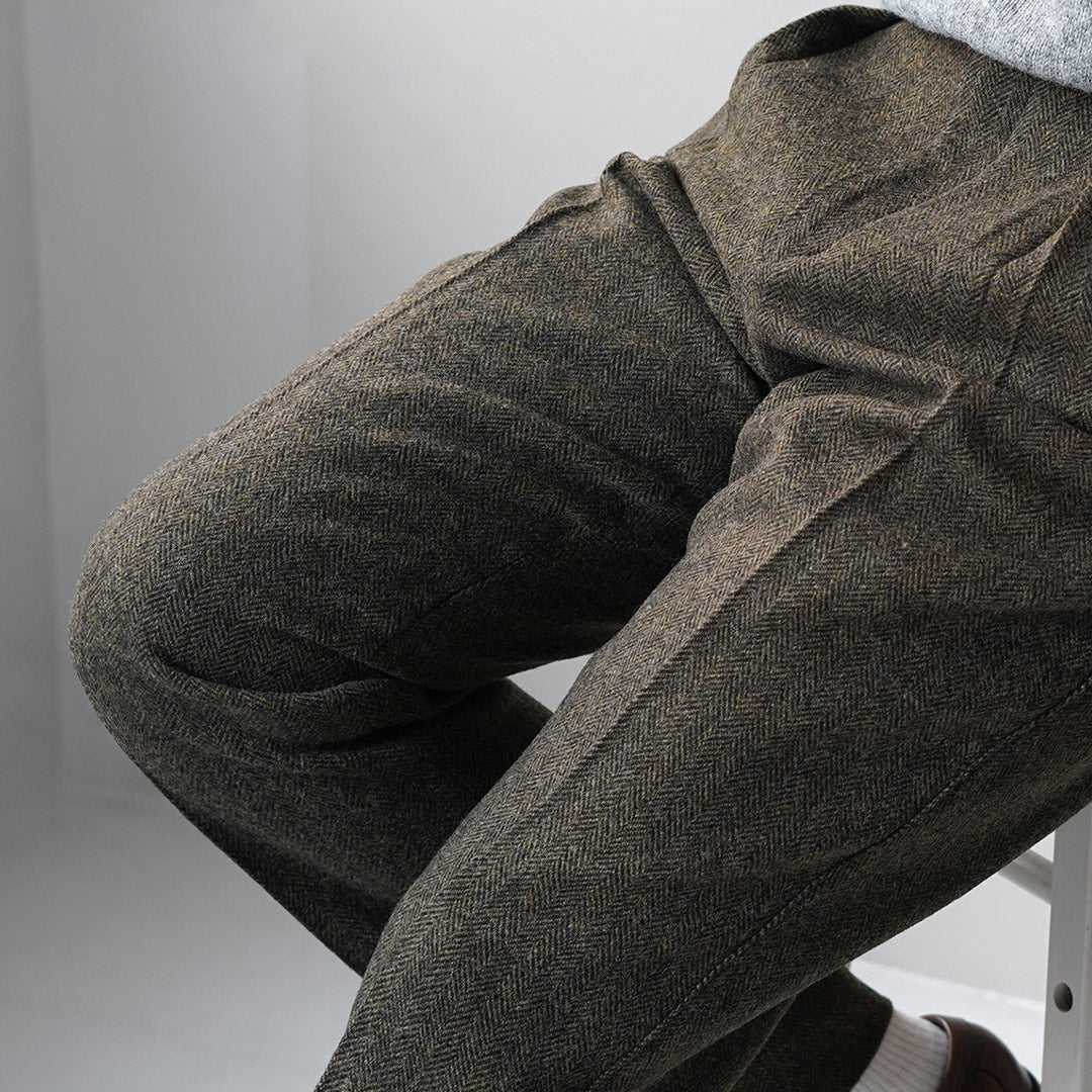 BARNSTORMER / Herringbone Tweed Slacks