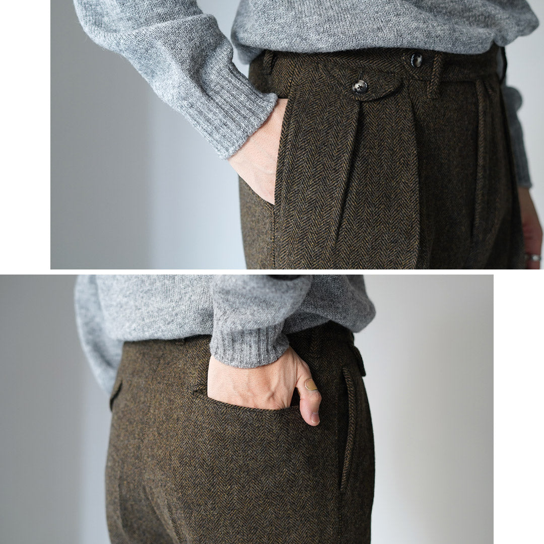 BARNSTORMER / Herringbone Tweed Slacks