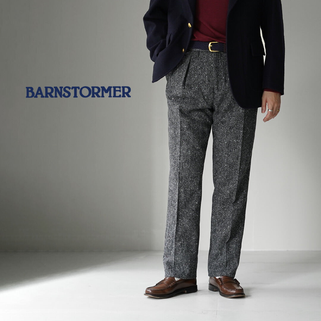 BARNSTORMER / British Homespun 2-tuck Slacks
