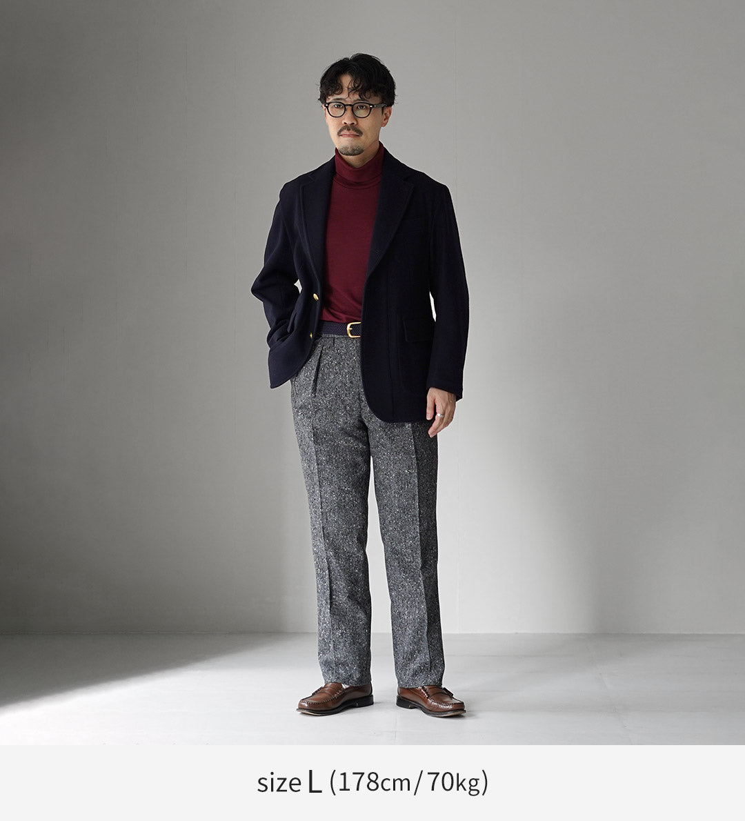 BARNSTORMER / British Homespun 2-tuck Slacks