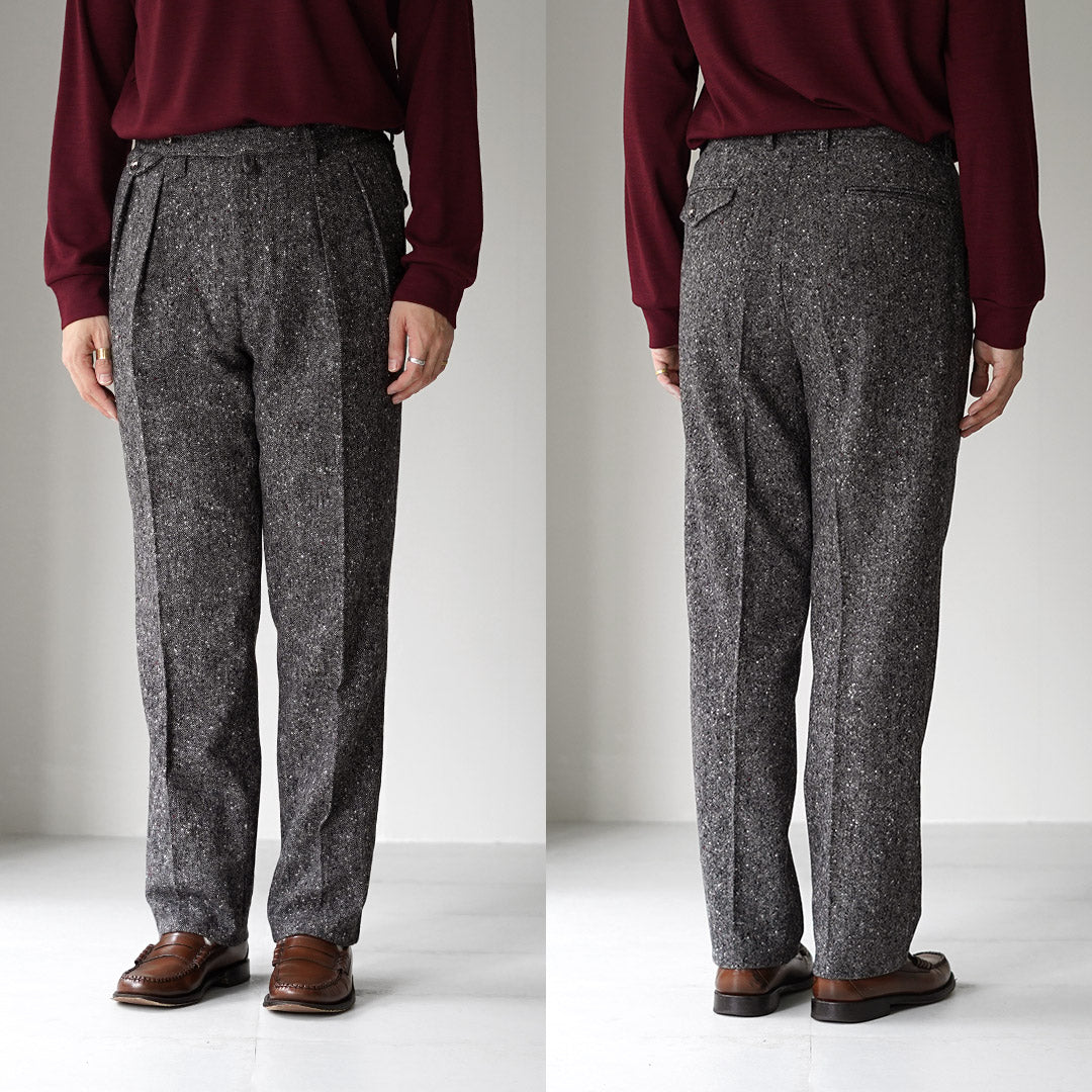 BARNSTORMER / British Homespun 2-tuck Slacks