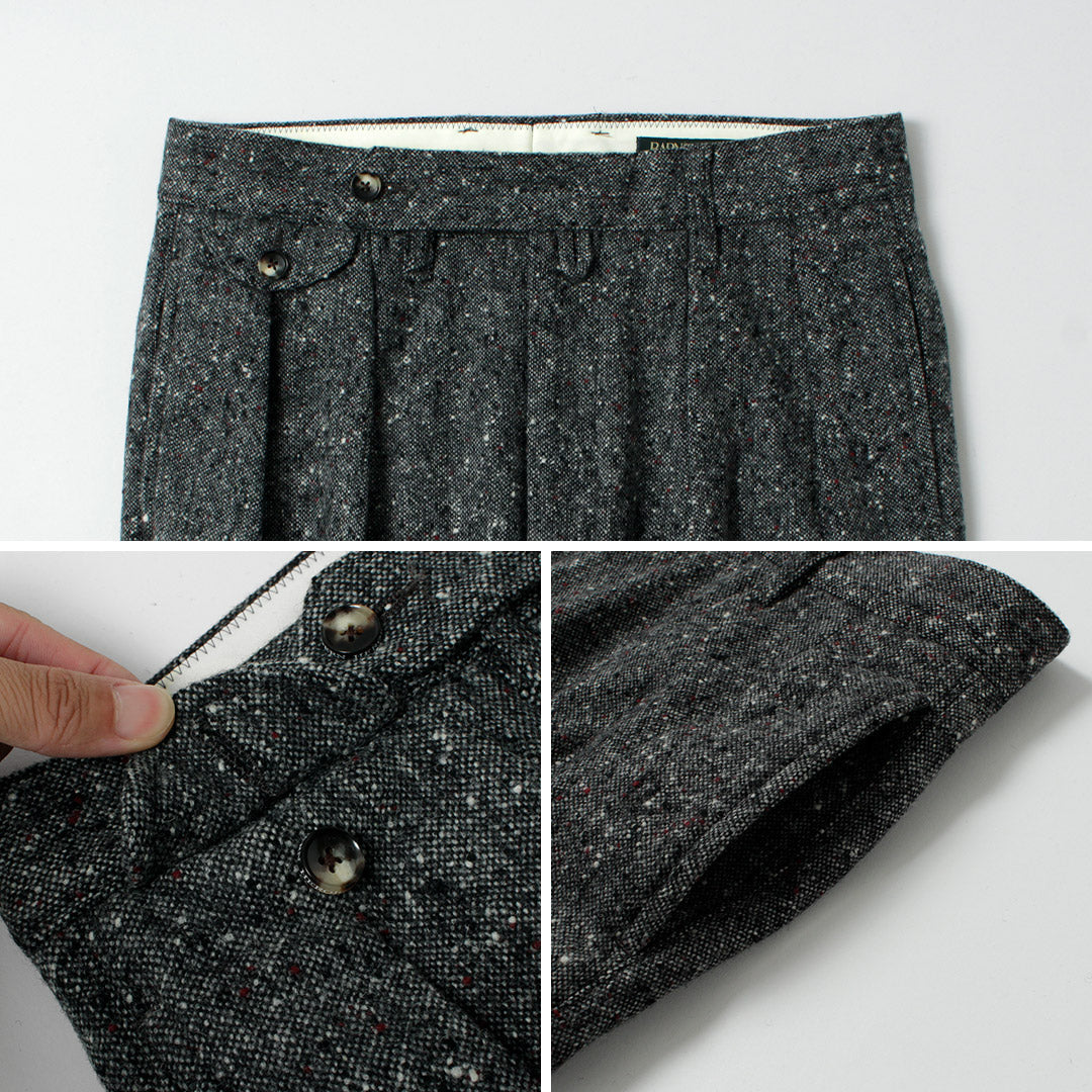 BARNSTORMER / British Homespun 2-tuck Slacks