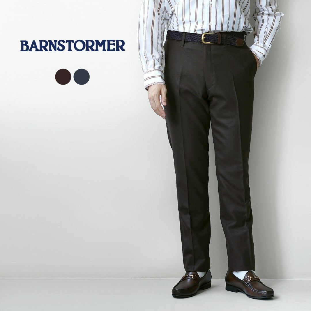 BARNSTORMER / Pantalon plat en flanelle Saxony