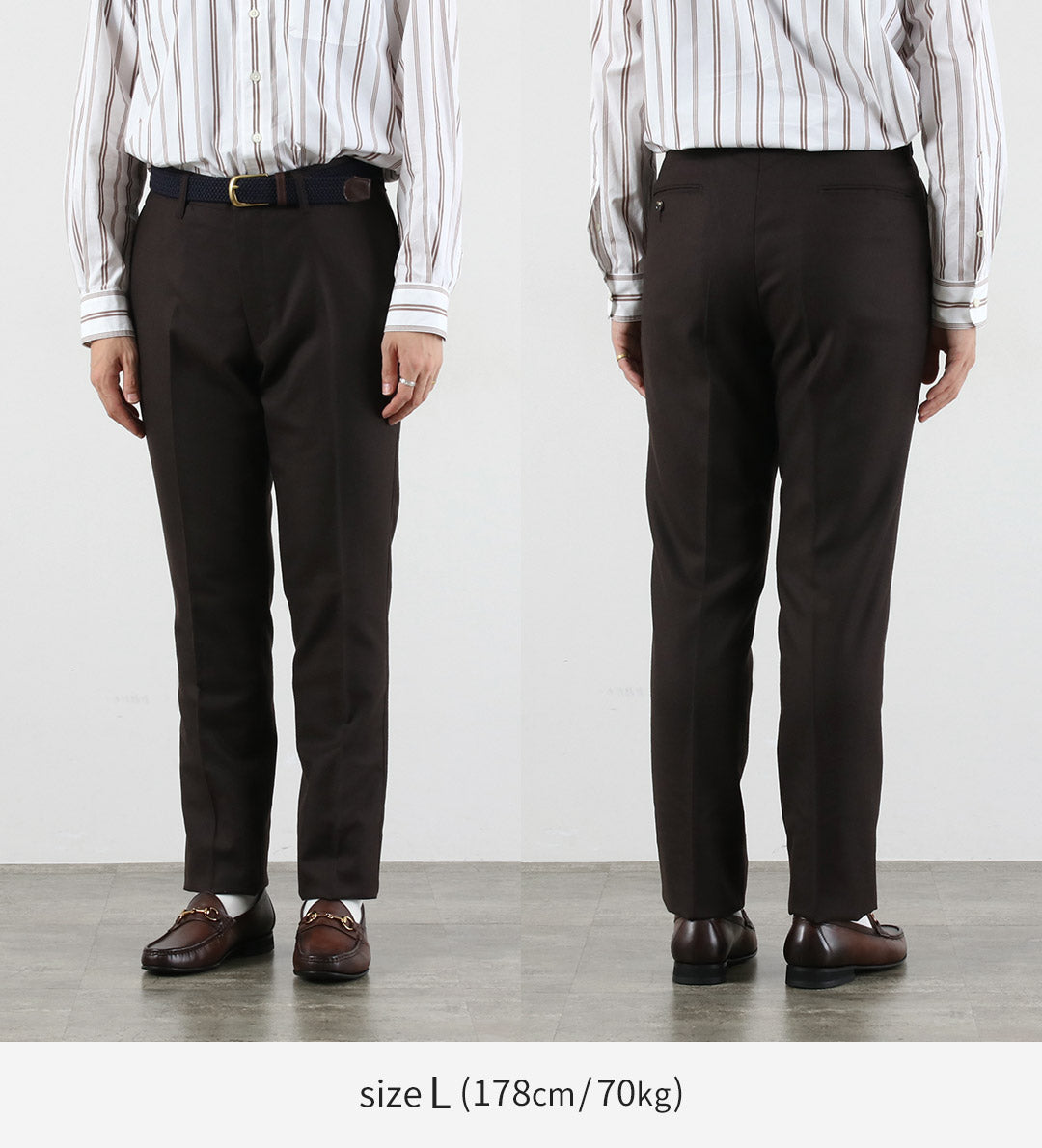 BARNSTORMER / Pantalon plat en flanelle Saxony