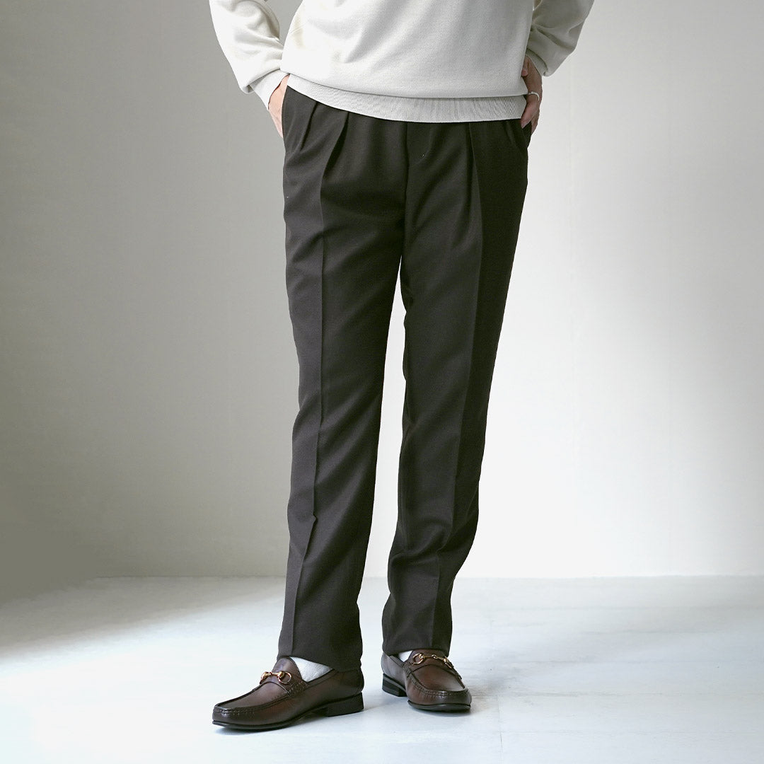 BARNSTORMER / Saxony Flannel 2-Tuck Trousers
