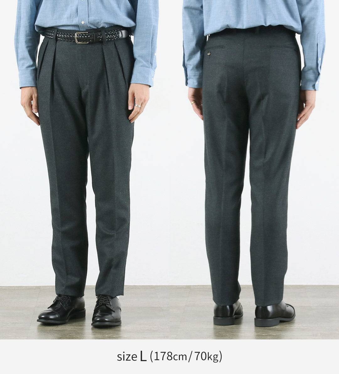 BARNSTORMER / Pantalon à 2 plis en flanelle Saxony