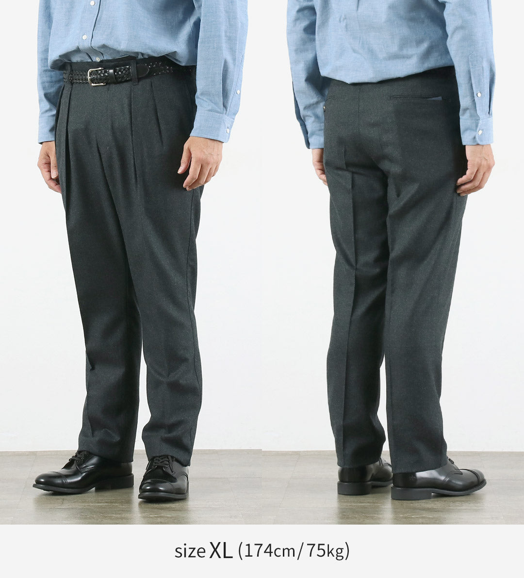 BARNSTORMER / Pantalon à 2 plis en flanelle Saxony