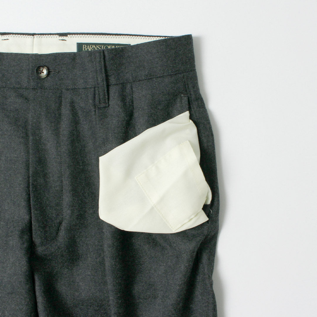 BARNSTORMER / Pantalon à 2 plis en flanelle Saxony