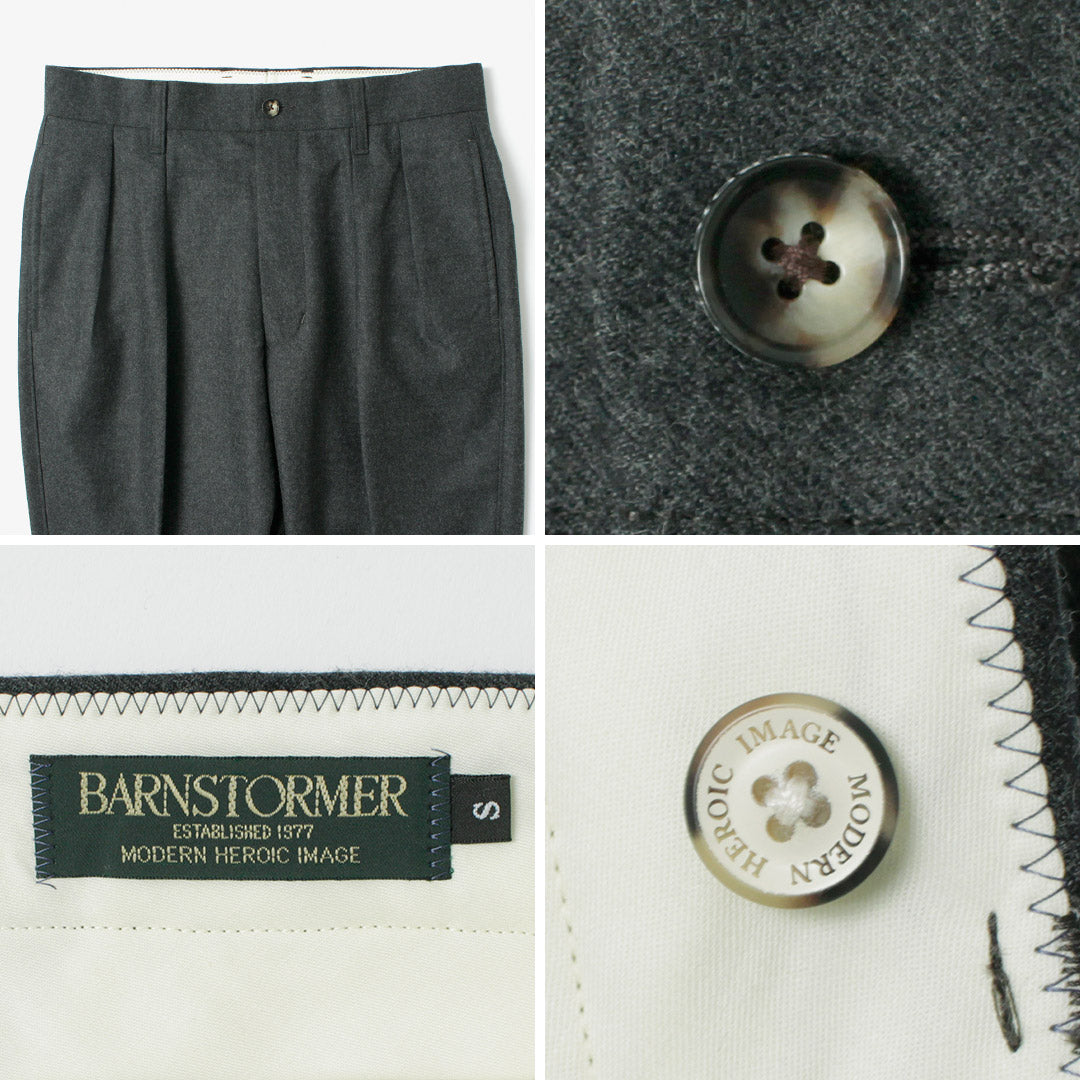 BARNSTORMER / Pantalon à 2 plis en flanelle Saxony