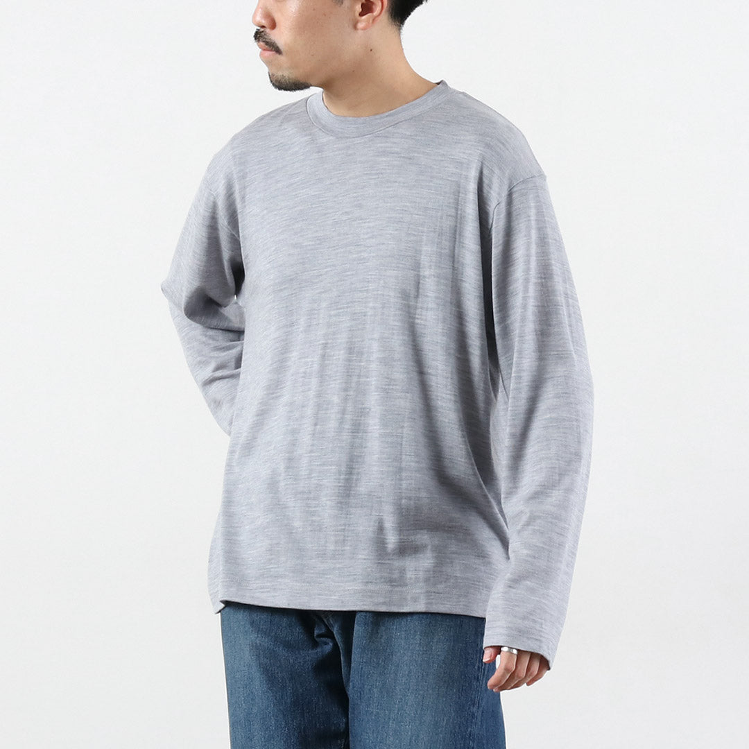 FILMELANGE / Camiseta de manga larga de punto de lana merino Woods New Zealand