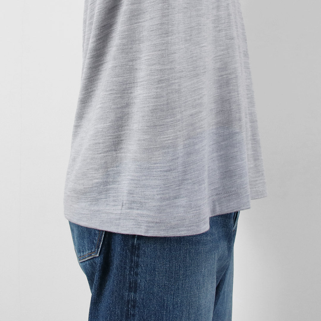 FILMELANGE / Camiseta de manga larga de punto de lana merino Woods New Zealand