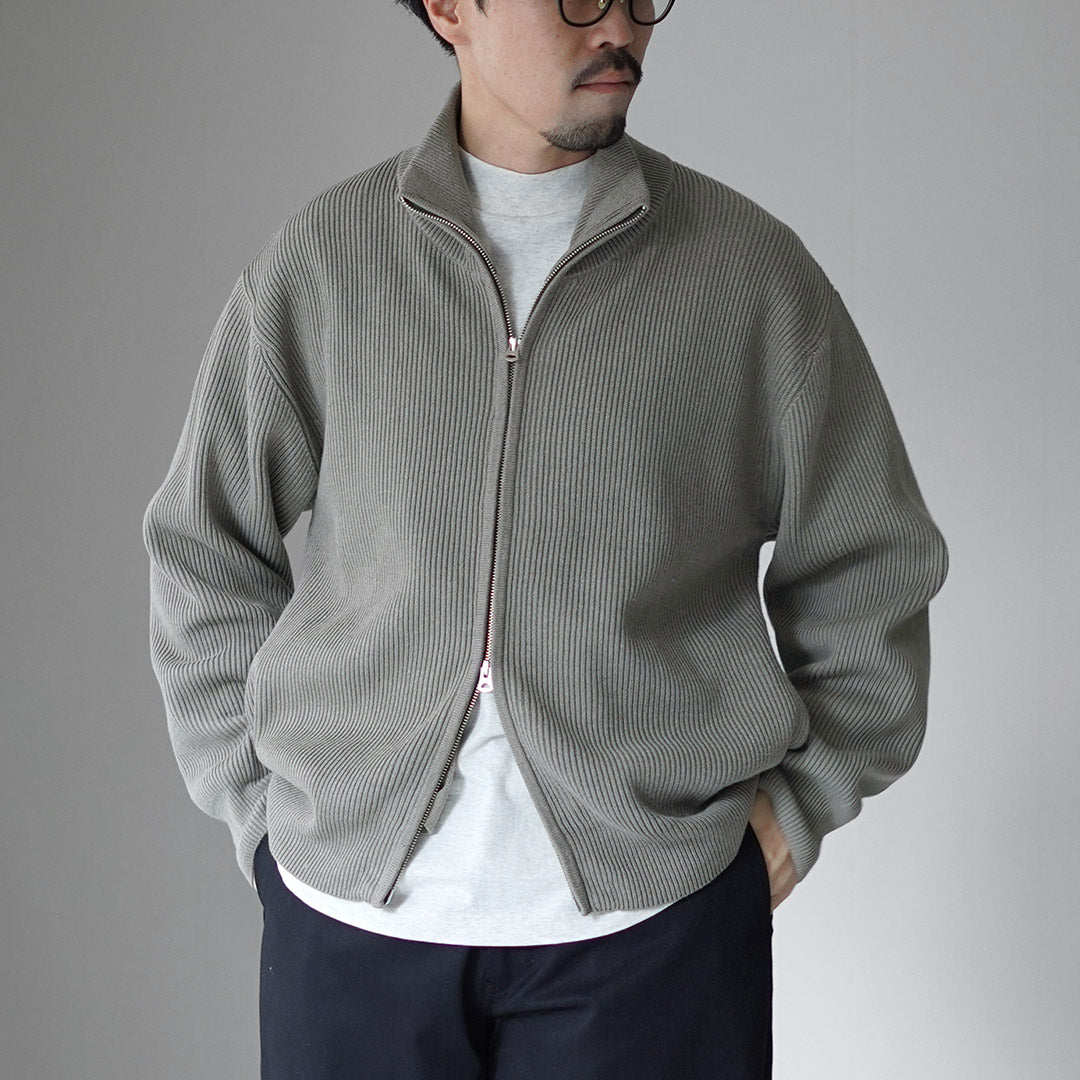 UNDYED / Organic Cotton Ribbed Driver's Knit