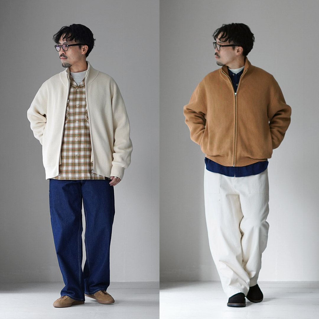 UNDYED / Organic Cotton Ribbed Driver's Knit