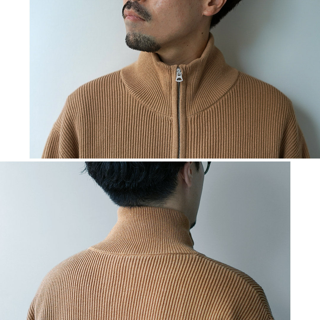 UNDYED / Organic Cotton Ribbed Driver's Knit