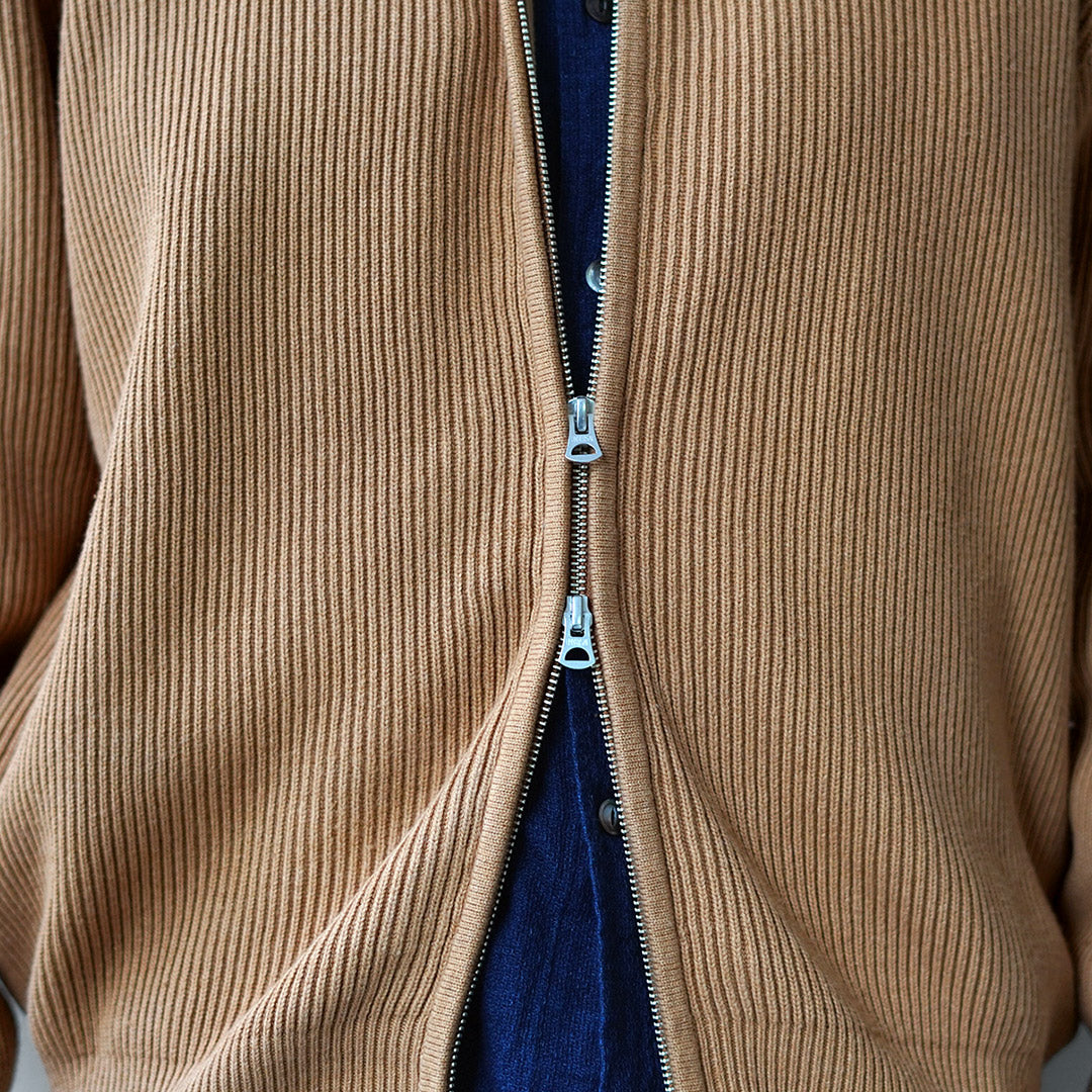 UNDYED / Organic Cotton Ribbed Driver's Knit