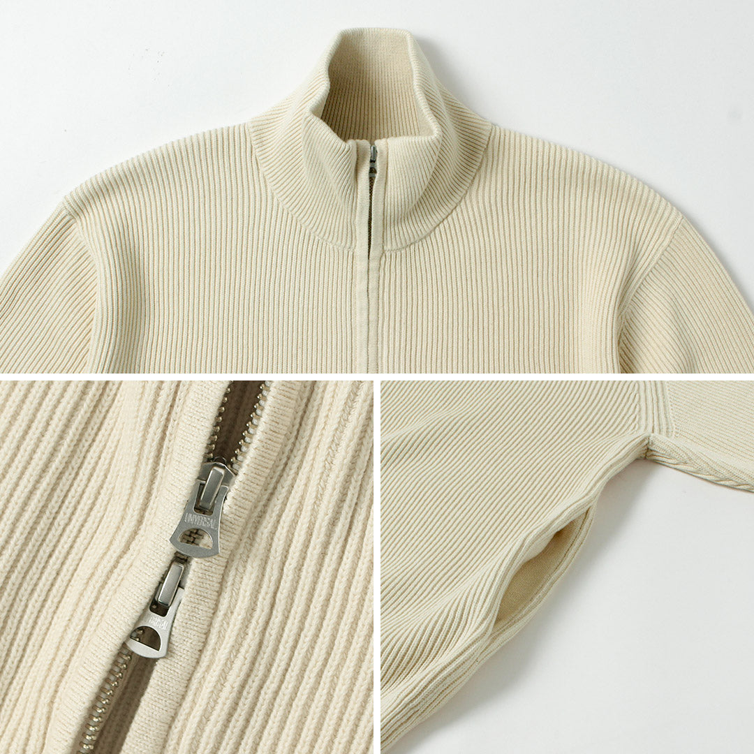 UNDYED / Organic Cotton Ribbed Driver's Knit