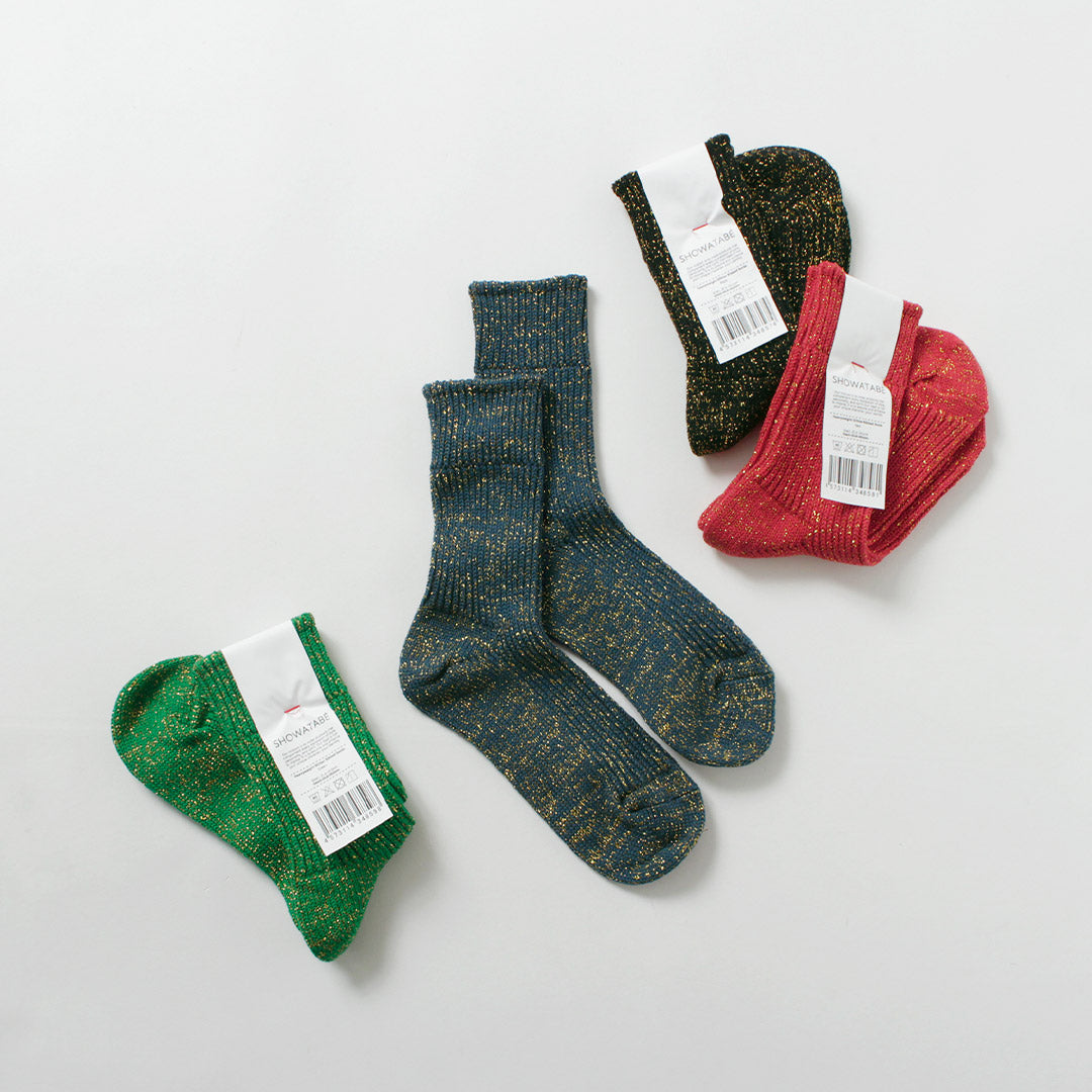 CALCETINES DE CALIDAD DECKA / Calcetines acanalados con brillo pesado