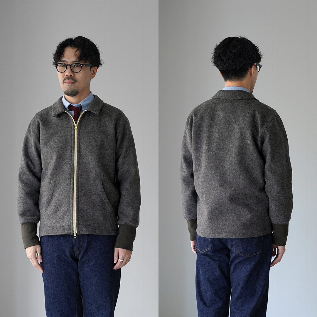 RE MADE IN TOKYO JAPAN / Wool Melton Zip Blouson