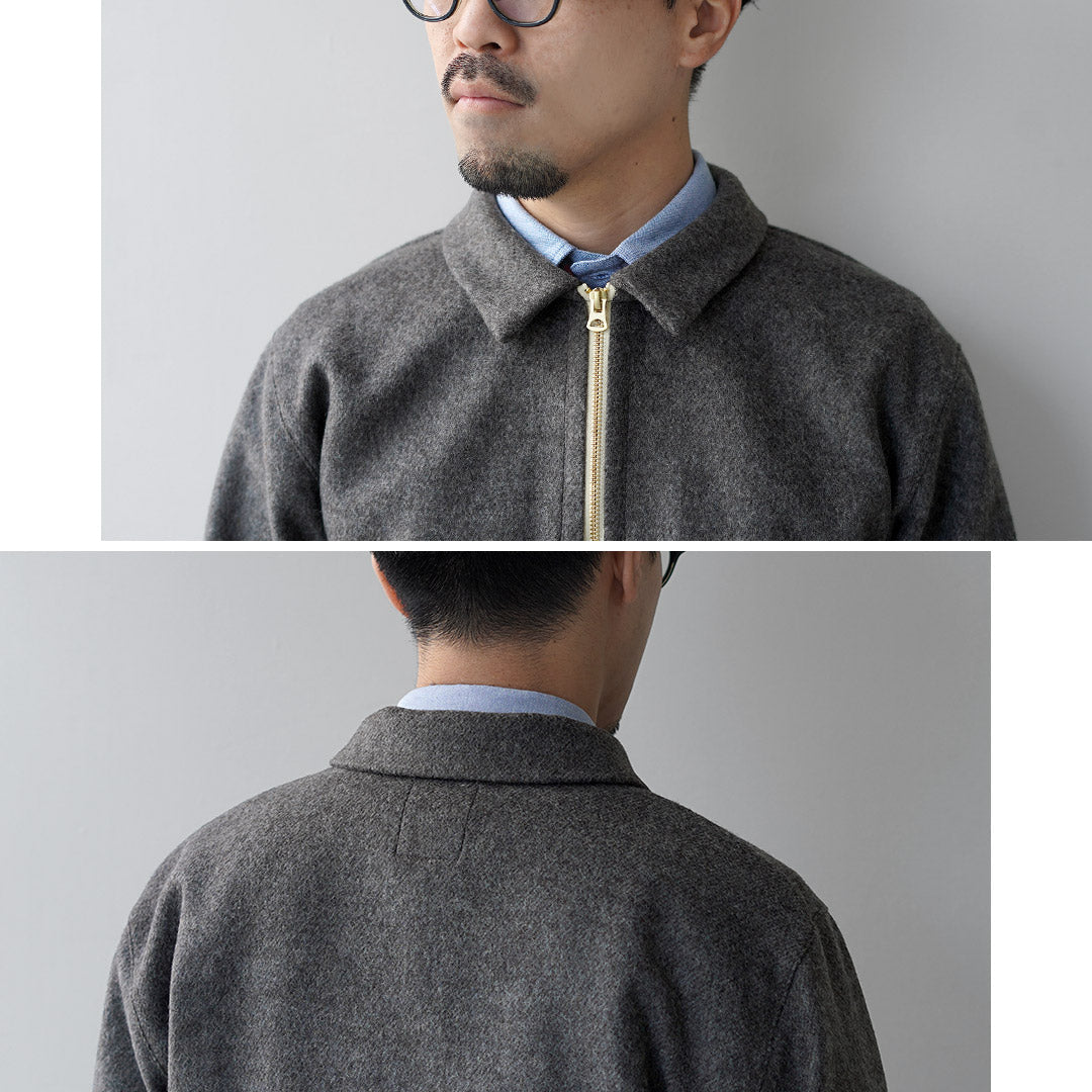 RE MADE IN TOKYO JAPAN / Wool Melton Zip Blouson