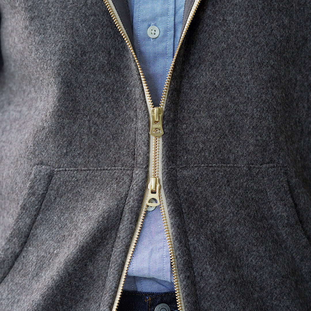 RE MADE IN TOKYO JAPAN / Wool Melton Zip Blouson