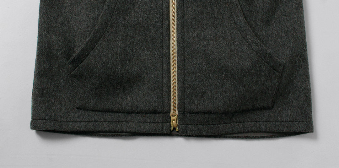 RE MADE IN TOKYO JAPAN / Wool Melton Zip Blouson