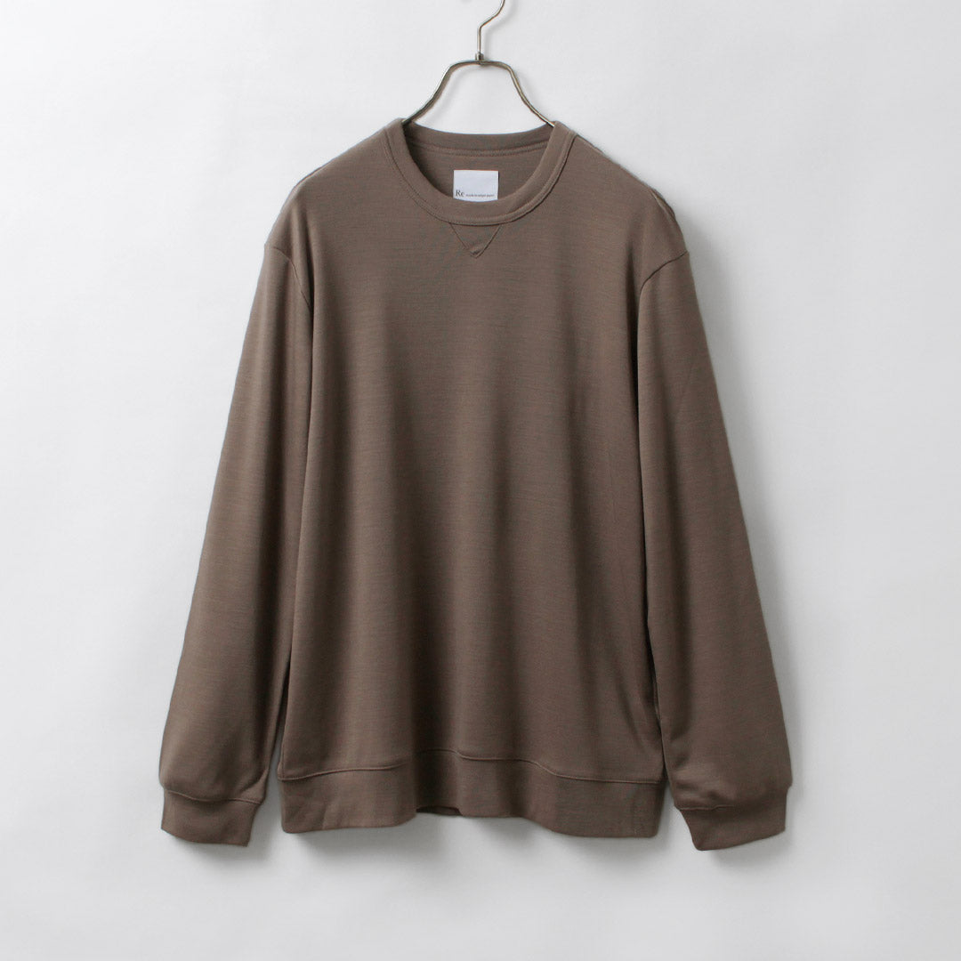 RE MADE IN TOKYO JAPAN / Dress Wool Knit Crew Relaxed Fit