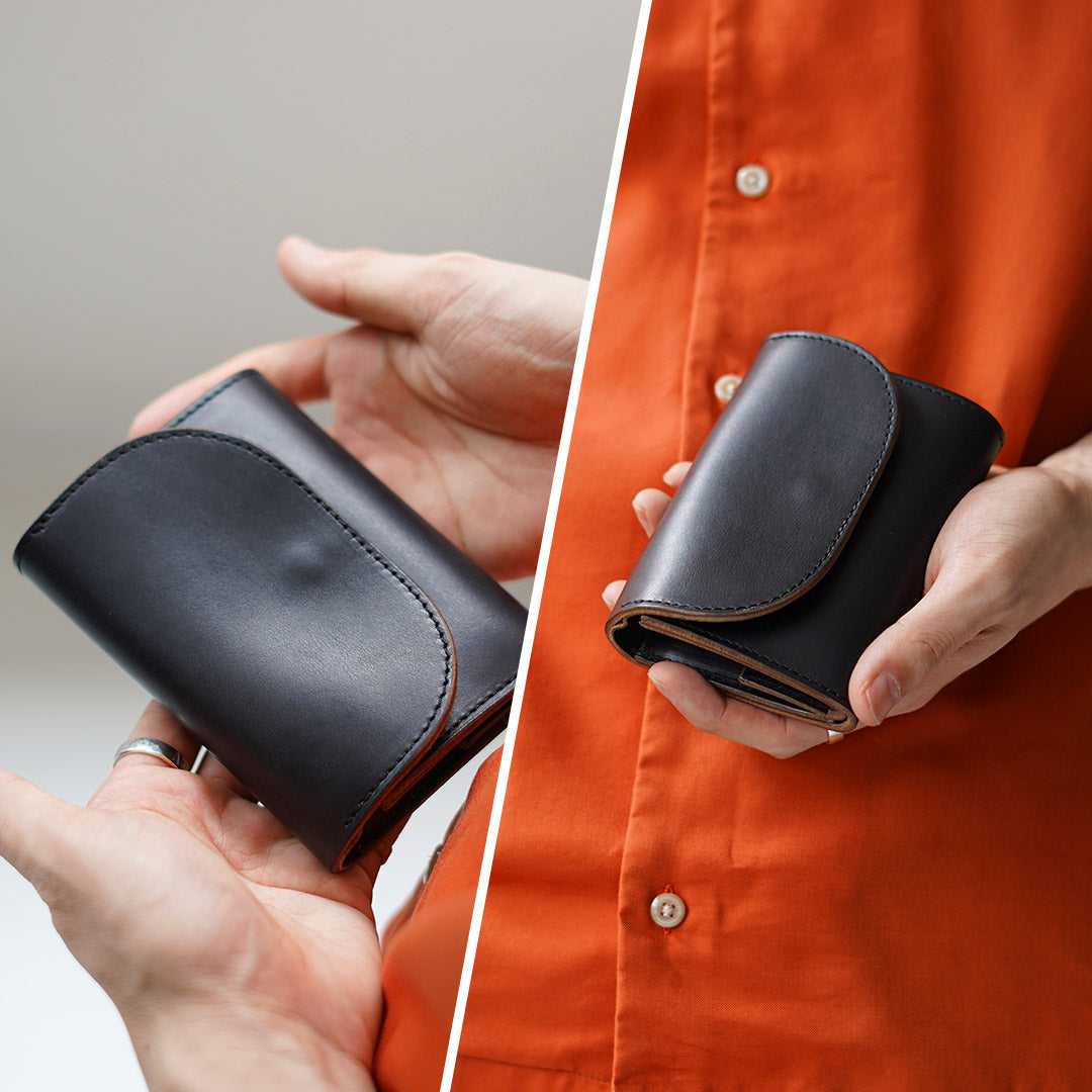 Portefeuille compact MR.OLIVE / Horween Chromexcel